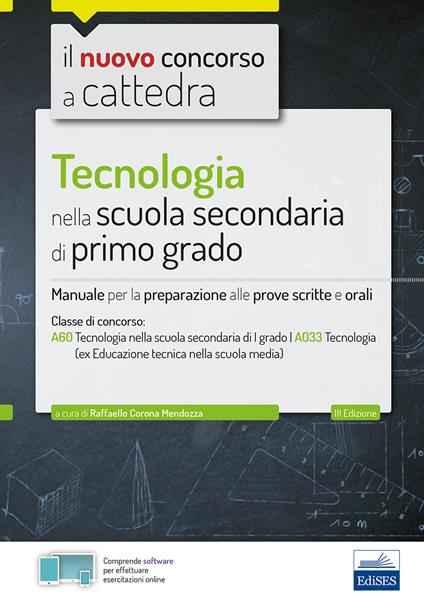 CC 4/17 Tecnologia nella scuola secondaria di I grado. Manuale per la preparazione alle prove scritte e orali per la classe A60 (A033). Con software di simulazione - copertina