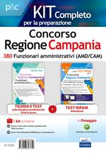 Concorso Regione Campania. Kit completo 380 funzionari amministrativi. Con software di simulazione