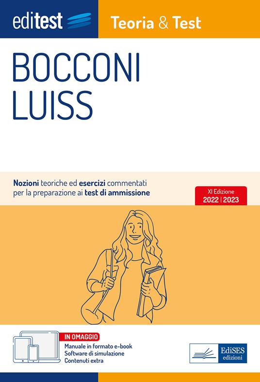 Test Bocconi Luiss 2022: manuale di teoria e test. Con ebook. Con software di simulazione - copertina