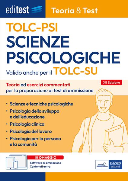 EdiTEST. Scienze psicologiche. Teoria & test. Nozioni teoriche ed esercizi commentati per la preparazione ai test di accesso. Con software di simulazione - V.V.A.A. - ebook