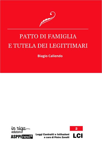 Patto di famiglia e tutela dei legittimari - Biagio Caliendo - copertina