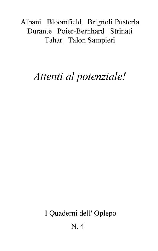 Attenti al potenziale! - copertina