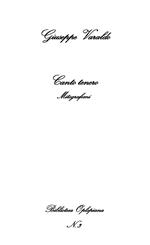Canto tenero. Mitografemi