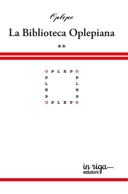Biblioteca Oplepiana. Vol. 2: Plaquette 25-40. - copertina