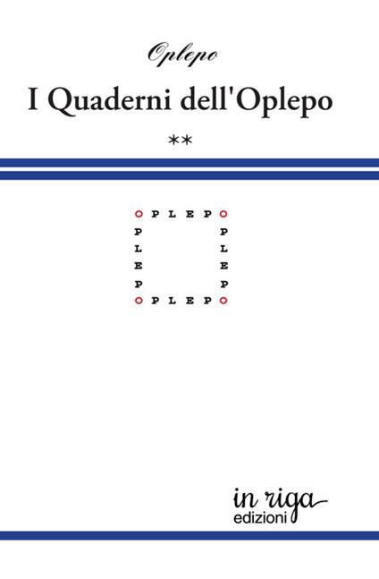 I quaderni dell'Oplepo. Vol. 2 - Oplepo - copertina