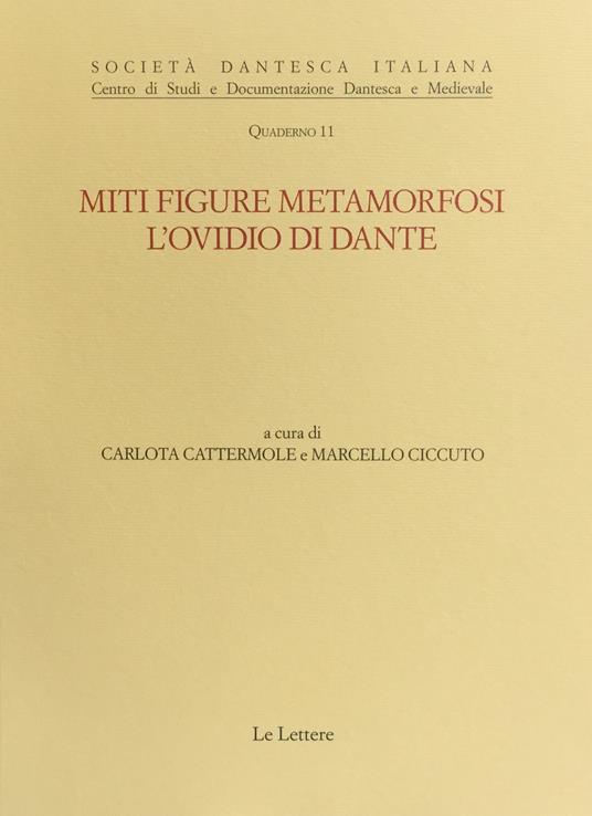 Miti, figure, metamorfosi. L'Ovidio di Dante - copertina