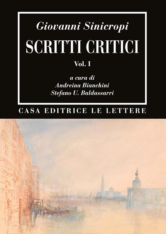 Scritti critici - Giovanni Sinicropi - copertina