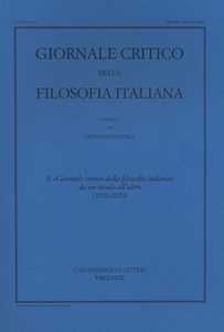 Giornale critico della filosofia italiana (1920-2020)