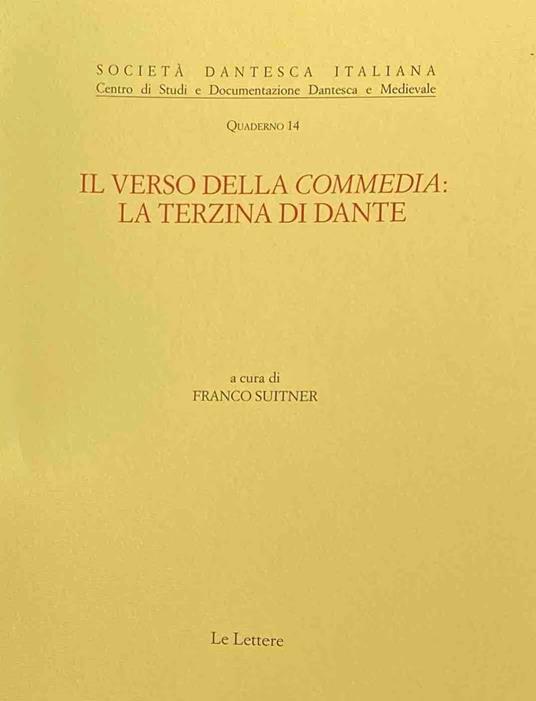 Il verso della Commedia: la terzina di Dante - copertina