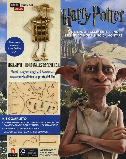 Elfi domestici. Harry Potter. Incredibuilds puzzle 3D da J. K. Rowling. Ediz. illustrata. Con gadget - Jody Revenson - copertina