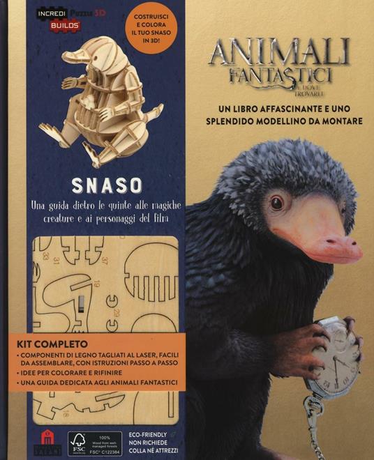 Snaso. Animali fantastici e dove trovarli. Una guida dietro le quinte alle magiche creature e ai personaggi del film. Ediz. a colori. Con gadget - J. K. Rowling,Jody Revenson - copertina