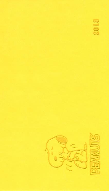 Snoopy. Agenda orizzontale 2018 - copertina