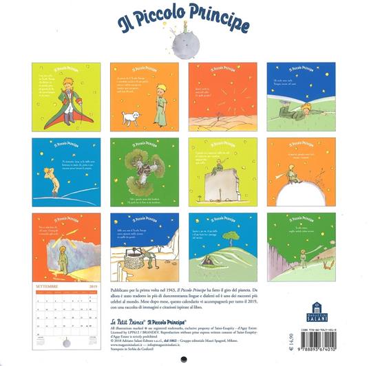 Il Piccolo Principe. Calendario da parete 2019 - 4