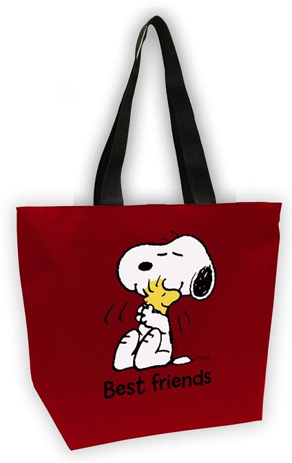 Borsa Mega Shopper Peanuts. Snoopy e Woodstock Best Friends