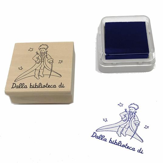 Timbro ex libris Piccolo Principe. Dalla biblioteca di - Magazzini Salani -  Idee regalo