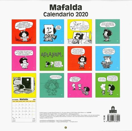 Mafalda. Calendario da parete 2020 - 2