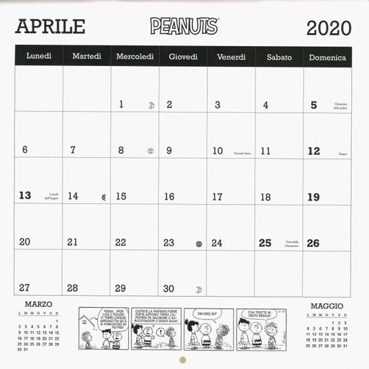 Peanuts. Calendario da parete 2020 - 2