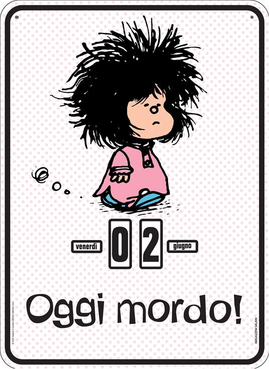 Mafalda. Oggi mordo pink. Calendario perpetuo - copertina