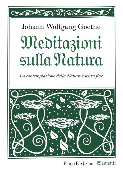 Meditazioni sulla natura - Johann Wolfgang Goethe - copertina