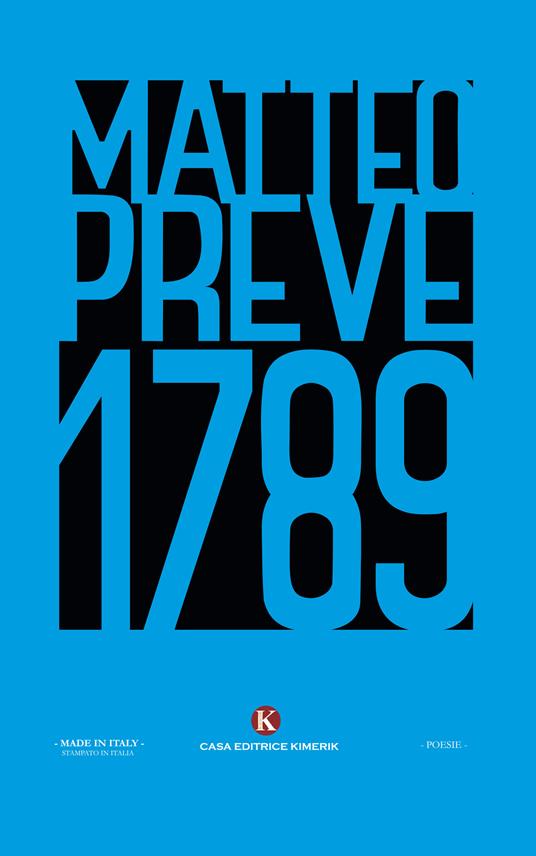 1789 - Matteo Preve - copertina
