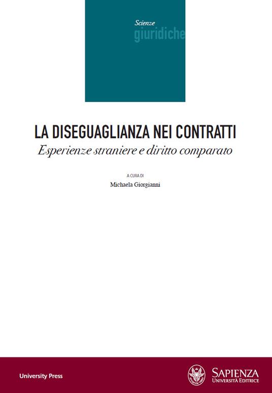 La diseguaglianza nei contratti. Esperienze straniere e diritto comparato - copertina