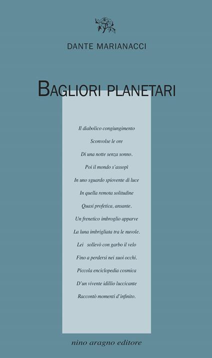 Bagliori planetari - Dante Marianacci - copertina