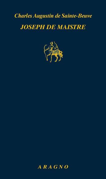 Joseph de Maistre - Charles Augustin de Sainte-Beuve - copertina