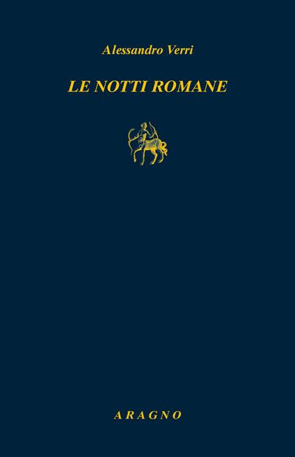 Le notti romane - Alessandro Verri - copertina