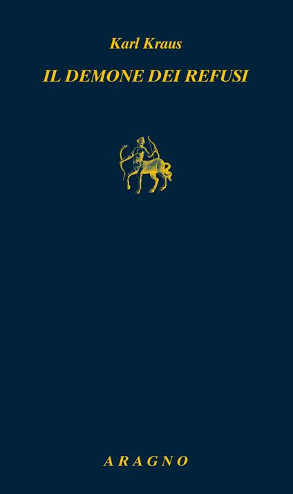 Il demone dei refusi - Karl Kraus - copertina