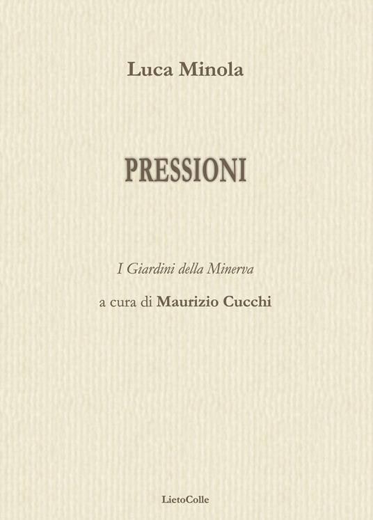 Pressioni - Luca Minola - copertina