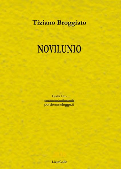 Novilunio - Tiziano Broggiato - copertina