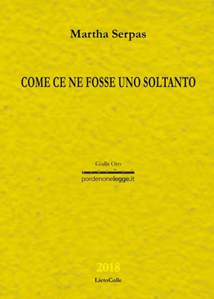 Come ce ne fosse uno soltanto - Martha Serpas - copertina