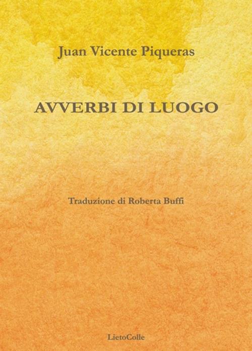 Avverbi di luogo - Juan Vicente Piqueras - copertina