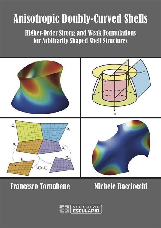 Anisotropic doubly-curved shells. Higher-order strong and weak formulations for arbitrarily shaped shell structures - Francesco Tornabene,Michele Bacciocchi - copertina