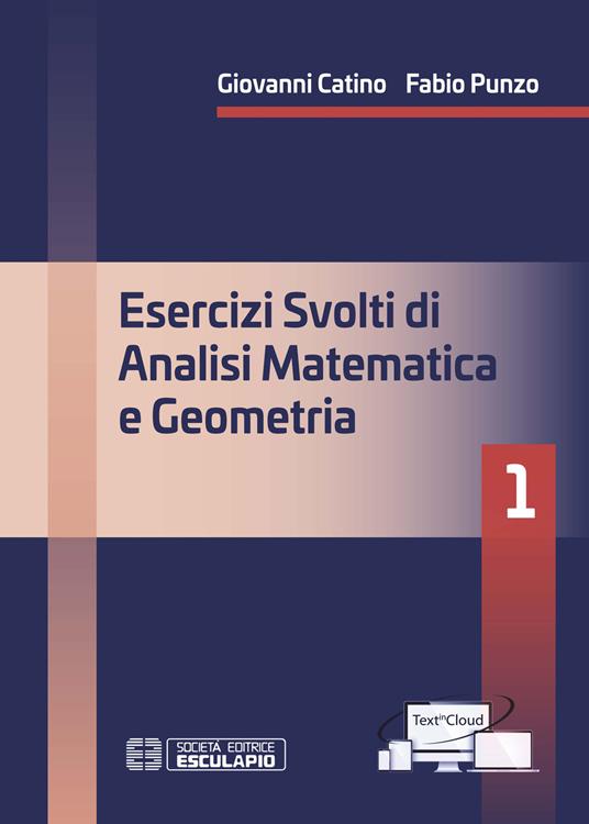 Esercizi svolti di analisi matematica e geometria 1 - Fabio Punzo,Giovanni Catino - copertina