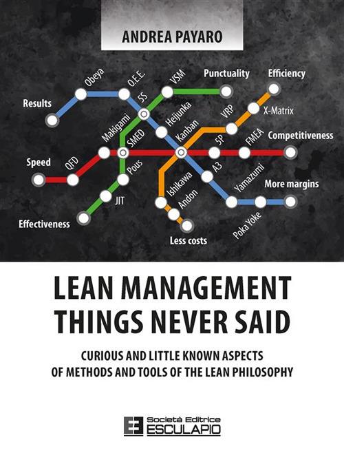 Lean management. Things never said. Curious and little known aspects of methods and tools of the lean philosophy - Andrea Payaro - copertina