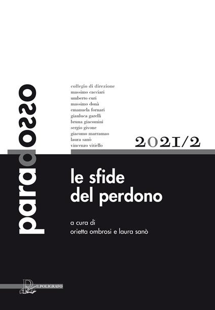Paradosso. Rivista di filosofia (2021). Vol. 2: Le sfide del perdono - copertina