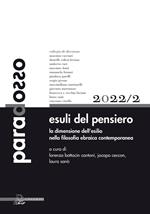 Paradosso. Rivista di filosofia (2022). Vol. 2: Esuli del pensiero. La dimensione dell'esilio nella filosofia ebraica contemporanea