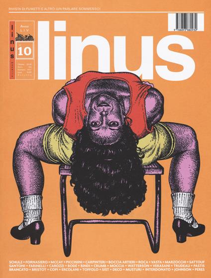 Rivista Linus. Ottobre 2018 - copertina