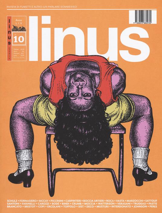 Rivista Linus. Ottobre 2018 - copertina