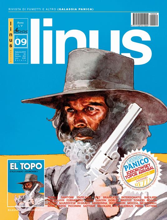 Rivista Linus. Settembre 2019 - copertina
