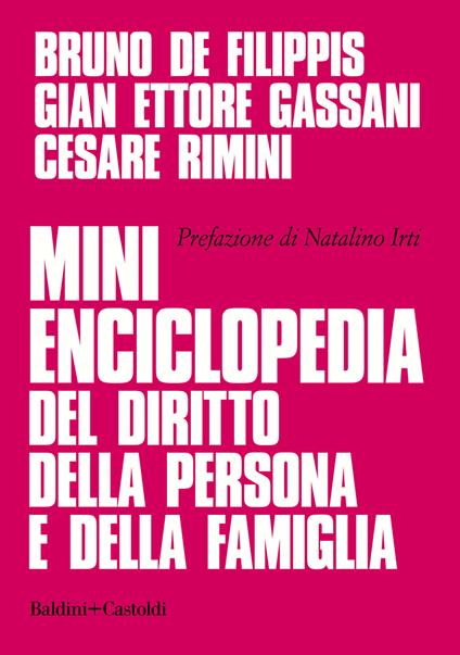 Mini enciclopedia del diritto della persona e della famiglia - Bruno De Filippis,Gian Ettore Gassani,Cesare Rimini - copertina