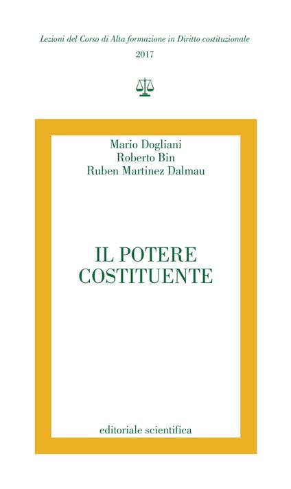 Il potere costituente - Mario Dogliani,Roberto Bin,Ruben Martinez Dalmau - copertina