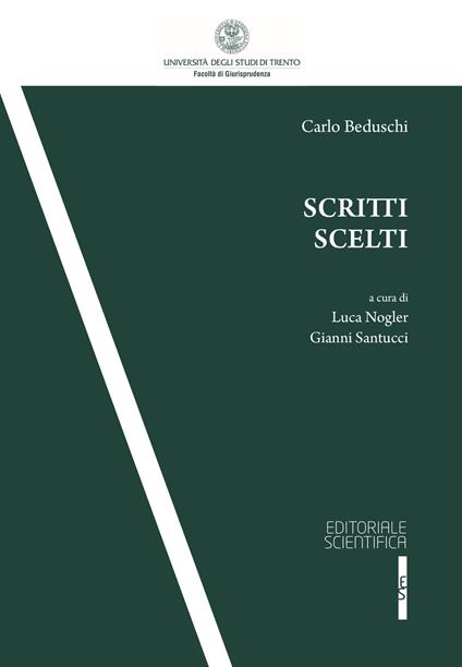 Scritti scelti - Carlo Beduschi - copertina