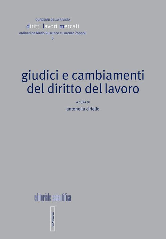 Giudici e cambiamenti del diritto del lavoro - copertina
