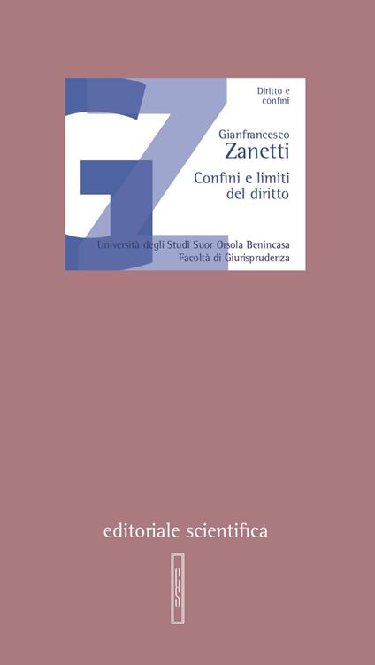 Confini e limiti del diritto - Gianfrancesco Zanetti - copertina