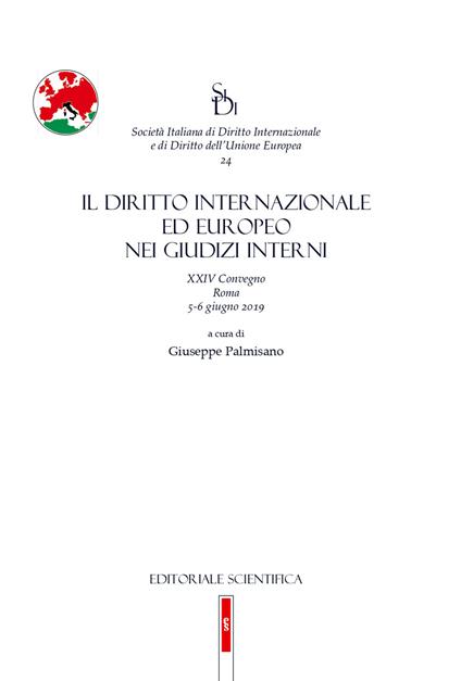 Il diritto internazionale ed europeo nei giudizi interni. 24° Convegno SIDI (Roma, 5-6 Giugno 2019) - copertina