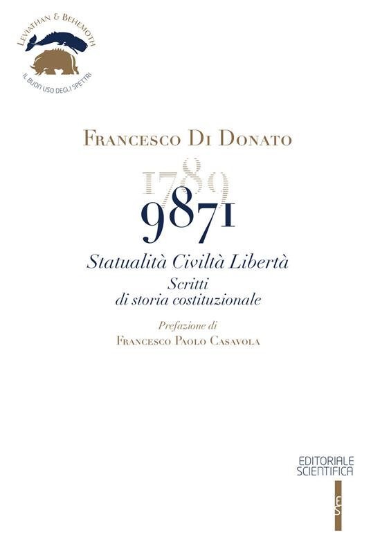 9871. Statualità civiltà libertà. Scritti di storia costituzionale - Francesco Di Donato - copertina