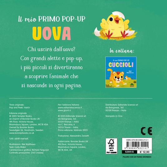 Uova. Il mio primo pop-up. Ediz. a colori - Mel Matthews - 2
