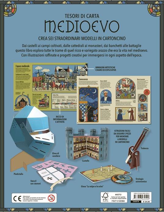 Medioevo. Scopri l’Europa medievale con sei modelli tutti da costruire. Tesori di carta. Ediz. a colori. Con 6 modelli da costruire - Nancy Dickmann - 7